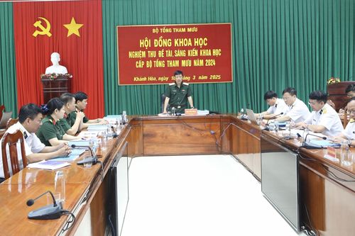 Nghiệm thu đề tài, sáng kiến cấp Bộ Tổng Tham mưu của Học viện Hải quân