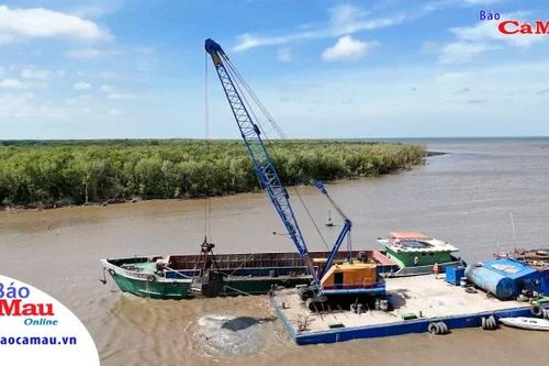 Cà Mau: Xã hội hóa nạo vét cửa biển Cái Đôi Vàm