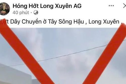 Thông tin 'người phụ nữ bị giật dây chuyền ở khu đô thị Tây Sông Hậu' là sai sự thật