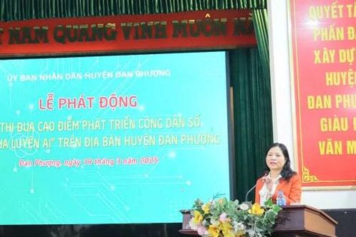Huyện Đan Phượng phát động 'Cuộc đua luyện AI'