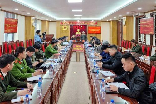 Phóng viên các cơ quan báo chí đi thực tế tại các đơn vị Công an trên địa bàn Thanh Hóa