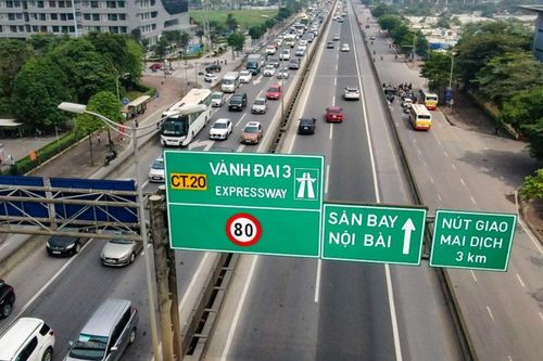 Từ ngày 23/3 cấm phương tiện trên đường vành đai 3 trên cao vào ban đêm