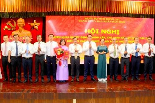 Đảng ủy UBND tỉnh trao quyết định thành lập các tổ chức cơ sở Đảng trực thuộc