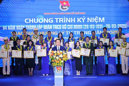 Trao giải thưởng Lý Tự Trọng cho 100 cán bộ Đoàn xuất sắc