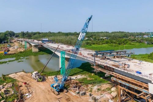 Hợp long cầu Thanh An trên đường Hồ Chí Minh tuyến Chơn Thành - Đức Hòa