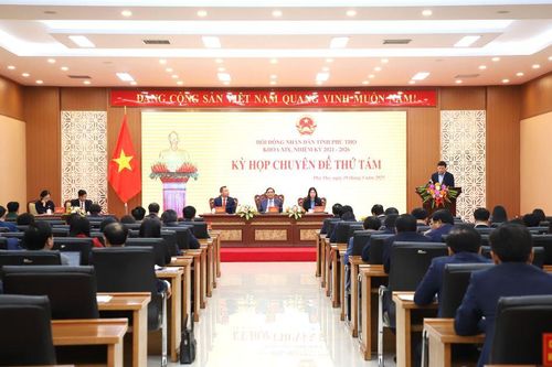 HĐND tỉnh Phú Thọ khóa XIX tổ chức kỳ họp chuyên đề thứ tám