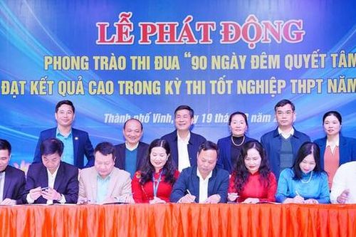 Nghệ An phát động phong trào 90 ngày đêm đạt kết quả cao trong kỳ thi tốt nghiệp Trung học Phổ thông năm 2025
