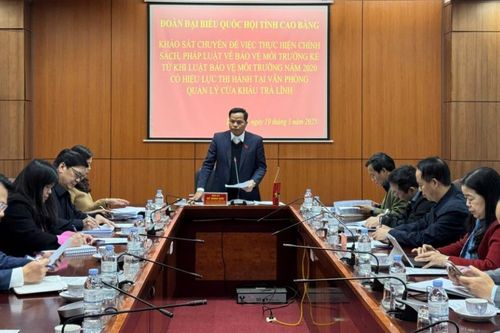 Khảo sát việc thực hiện chính sách, pháp luật về bảo vệ môi trường tại huyện Quảng Hòa và Trùng Khánh