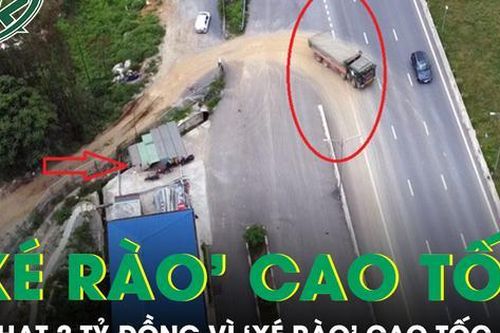 Bị phạt 2 tỷ đồng vì 'xé rào' bất chấp trên cao tốc Bắc - Nam để trộm đất