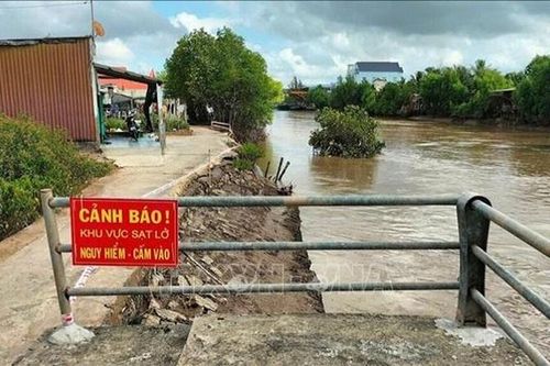 Bạc Liêu: Khắc phục vụ sạt lở bờ kênh, đảm bảo an toàn cho người dân