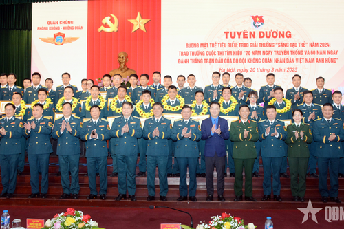 Quân chủng Phòng không - Không quân tuyên dương 10 gương mặt trẻ tiêu biểu