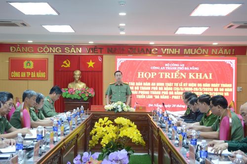 Đảm bảo an ninh an toàn tốt nhất cho Lễ kỷ niệm 95 năm ngày thành lập Đảng bộ thành phố Đà Nẵng, 50 năm giải phóng thành phố