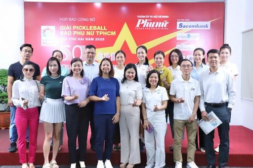 Báo Phụ nữ TPHCM công bố giải Pickleball dịp kỷ niệm 50 năm Ngày giải phóng miền Nam