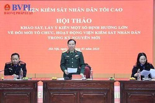 Khảo sát, lấy ý kiến về đổi mới tổ chức, hoạt động VKSND tại Viện kiểm sát quân sự Trung ương