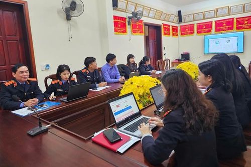 VKSND TP Hà Tĩnh tập huấn kỹ năng an toàn số cho cán bộ, công chức