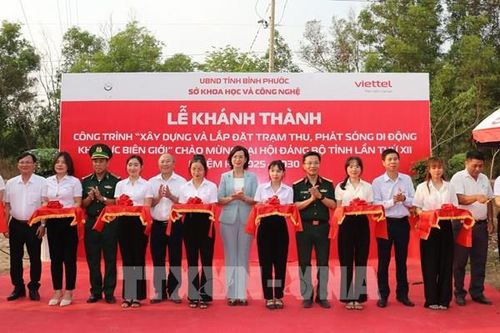 Bình Phước khánh thành các trạm thu, phát sóng di động khu vực biên giới