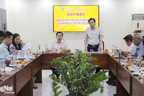 Lãnh đạo tỉnh luôn đồng hành, tạo điều kiện thuận lợi để văn nghệ sĩ Đồng Nai phát triển tài năng