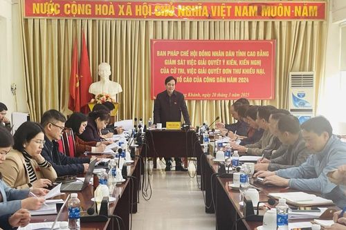 Giám sát việc giải quyết các ý kiến, kiến nghị và đơn thư khiếu nại, tố cáo tại huyện Trùng Khánh