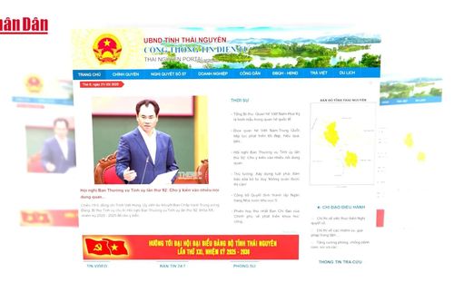 Bộ Tài chính và tỉnh Thái Nguyên dẫn đầu về lượt truy cập cổng thông tin điện tử năm 2024