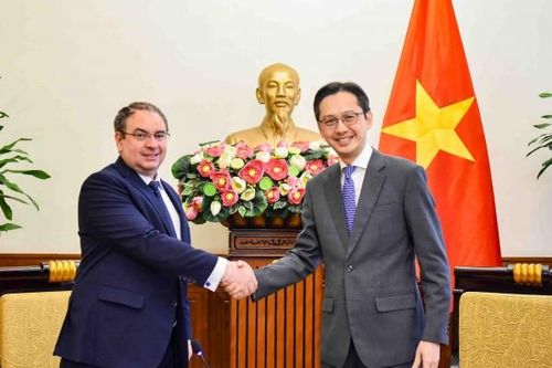 Thứ trưởng Ngoại giao Đỗ Hùng Việt tiếp Giám đốc Văn phòng Cơ quan Đại học Pháp ngữ