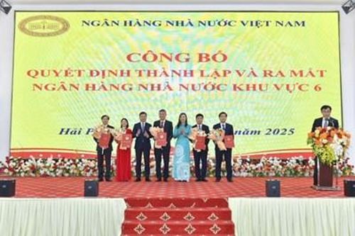 Thành lập Ngân hàng Nhà nước khu vực 6