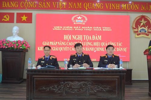 VKSND các tỉnh Vĩnh Phúc, Phú Thọ, Hòa Bình tọa đàm nâng cao chất lượng giải quyết án dân sự - hành chính