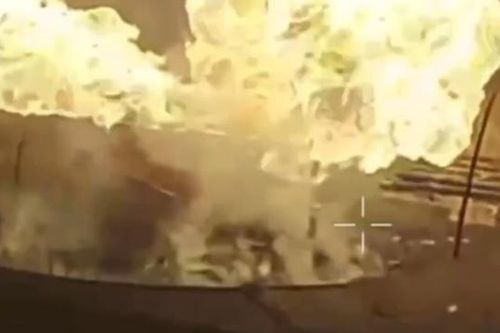 Video đường ống khí đốt ở khu vực Kursk của Nga bốc cháy dữ dội