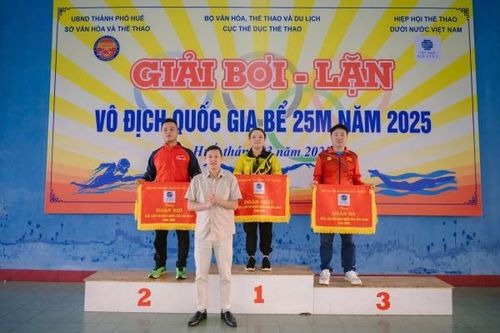 Đồng Nai đứng thứ 2 toàn đoàn môn lặn tại Giải bơi, lặn vô địch quốc gia 2025 (hồ ngắn 25m)