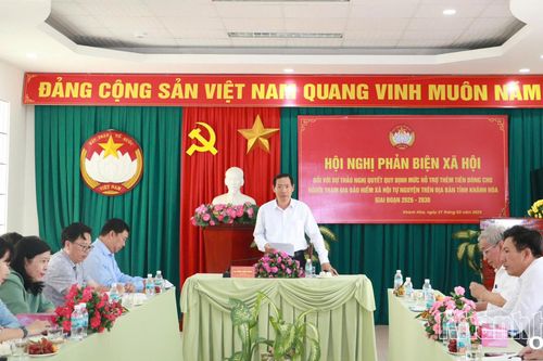UBMTTQ Việt Nam tỉnh Khánh Hòa: Phản biện dự thảo nghị quyết mức hỗ trợ thêm cho người tham gia bảo hiểm xã hội tự nguyện