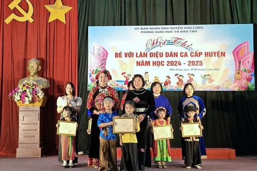 Hữu Lũng: Hội thi 'Bé với làn điệu dân ca' cấp huyện năm học 2024 - 2025