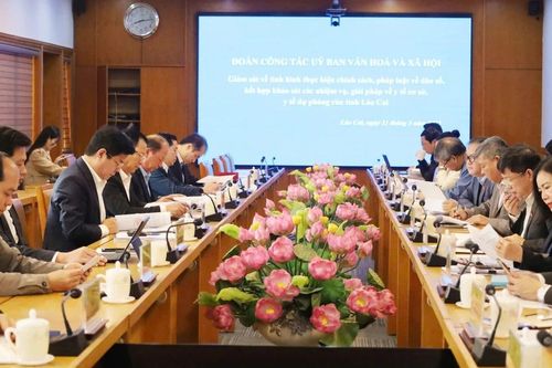 Ủy ban Văn hóa và Xã hội giám sát việc thực hiện pháp luật về dân số tại tỉnh Lào Cai