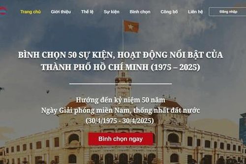 Mời người dân tham gia bình chọn 50 sự kiện, hoạt động nổi bật của TPHCM