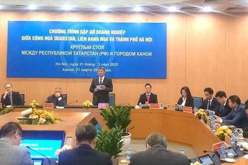 Thúc đẩy hợp tác dài hạn giữa doanh nghiệp CH Tatarstan (Nga) và Hà Nội