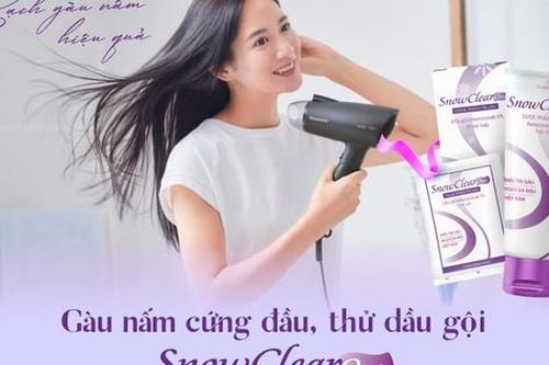 Gàu nấm cứng đầu, thử dầu gội SnowClear One sạch gàu nấm hiệu quả