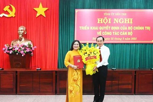 Bộ Chính trị chuẩn y đồng chí Hồ Thị Hoàng Yến giữ chức Bí thư Tỉnh ủy Bến Tre
