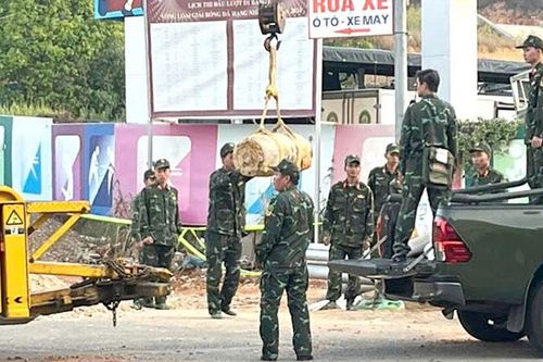 Xử lý thành công quả bom tại công trình thi công đường ở Đà Lạt