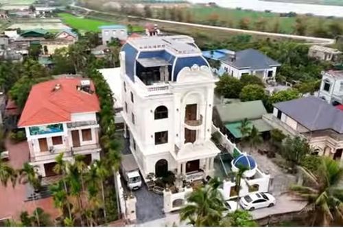 Biệt thự trắng 600m2 'đẹp thôi miên' giữa làng quê Hải Dương