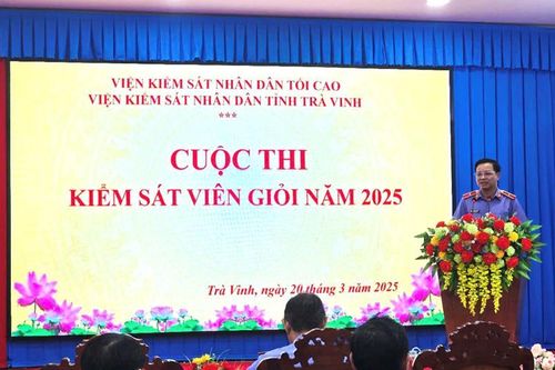 VKSND tỉnh Trà Vinh tổ chức cuộc thi Kiểm sát viên giỏi năm 2025
