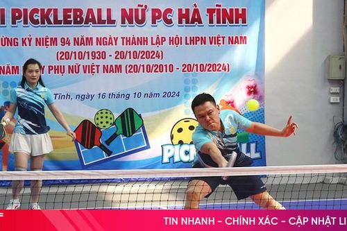 Sôi nổi giải Pickleball dành cho cán bộ đoàn Hà Tĩnh