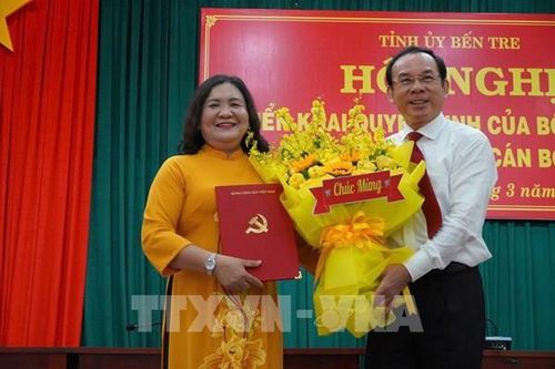 Bà Hồ Thị Hoàng Yến giữ chức Bí thư Tỉnh ủy Bến Tre