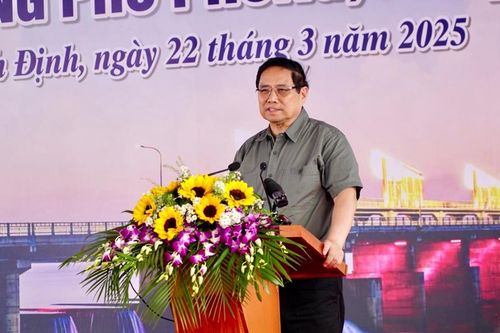Thủ tướng Chính phủ Phạm Minh Chính dự lễ khánh thành đập dâng Phú Phong
