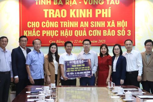 Tỉnh Bà Rịa - Vũng Tàu trao kinh phí hỗ trợ công trình an sinh xã hội trên địa bàn tỉnh
