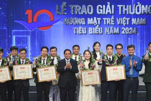 Thủ tướng Phạm Minh Chính dự Lễ trao Giải thưởng Gương mặt trẻ Việt Nam tiêu biểu năm 2024