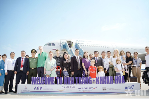 Khánh Hòa đón trở lại chuyến bay thương mại từ Moscow đến sân bay quốc tế Cam Ranh