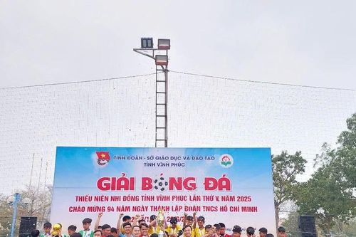 Đội Yên Lạc vô địch giải Bóng đá Thiếu niên - Nhi đồng tỉnh Vĩnh Phúc 2025
