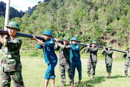 Dân quân tự vệ chung tay xây dựng nông thôn mới ở vùng biên cương xứ Nghệ