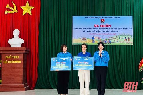 Ra quân 'Ngày cao điểm tình nguyện chung tay xây dựng nông thôn mới' và 'Ngày chủ nhật xanh' lần thứ I năm 2025