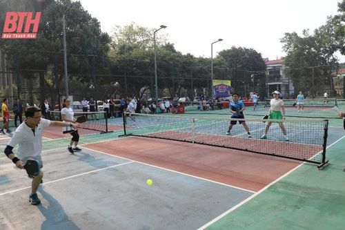 Sôi nổi Giải Pickleball chào mừng Ngày thành lập Đoàn TNCS Hồ Chí Minh