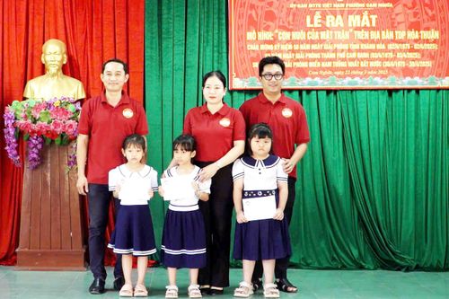 Phường Cam Nghĩa, TP. Cam Ranh: Ra mắt mô hình 'Con nuôi của Mặt trận'
