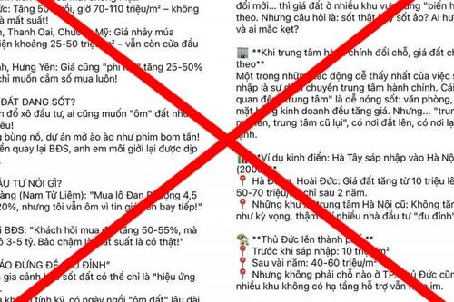 Cảnh báo chiêu trò lợi dụng tin đồn sáp nhập tỉnh để 'thổi giá' đất